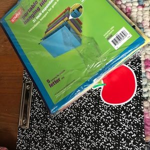 Clipboard binder and hanging folders bundle